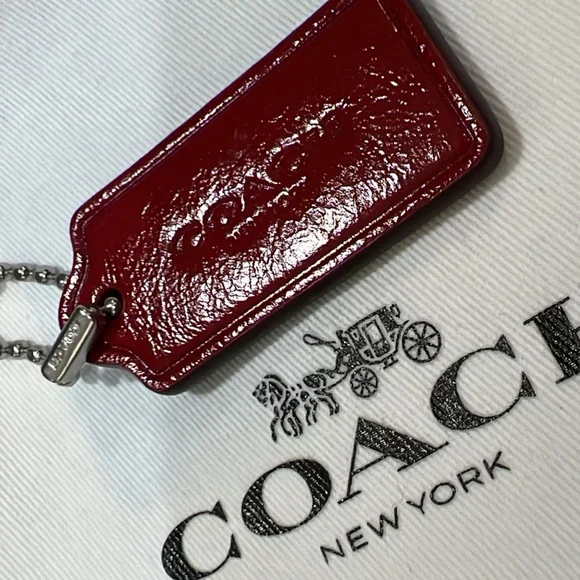 Coach Red Key & Card Holder - Picture 3 of 8